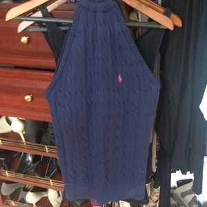 Ralph Lauren large knit halter style top